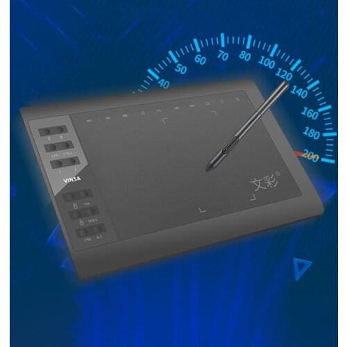 10*6'' Graphics Tablet 8192 Levels Graphic Drawing Tablet Digital Tablet 233 Point Quick Reading Signature Pad Drawing Pen