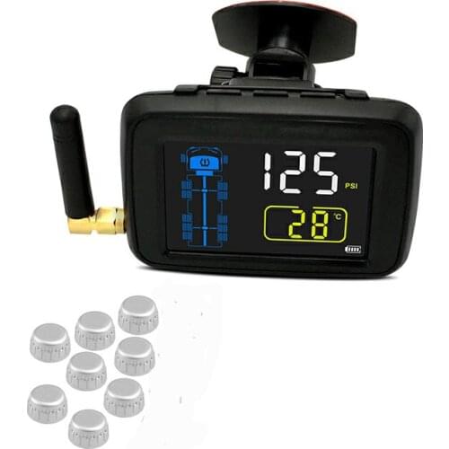 Truck Heavry Duty External 8 Sensors Wheel PSI Trailer Can Bus Auto Tire Kit Pressure Monitor TPMS China Supply