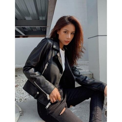 Женские кожаные куртки JUSTIN GOMEZ China At AliExpress