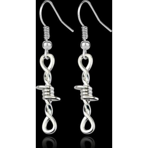 Creative new iron wire thorn earrings earrings punk dark hip-hop earrings