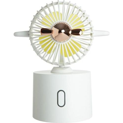 Mini Desktop Fan Portable USB Charging 3 Speed Settings Air Cooler for Student Dormitory Home Office Use