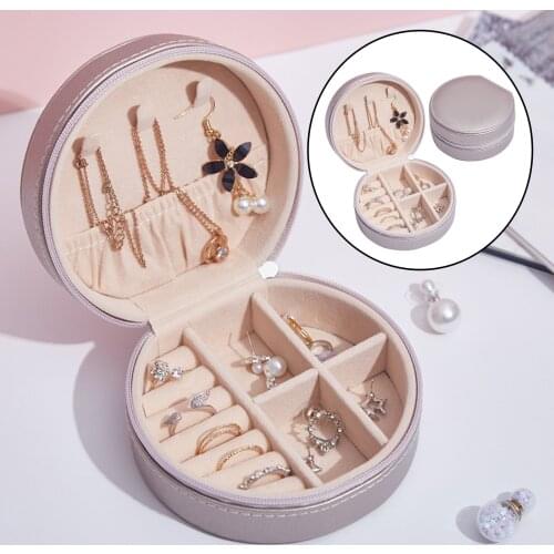 Small Jewelry Box Rings Earrings Necklace Organizer Holder Case Accessories