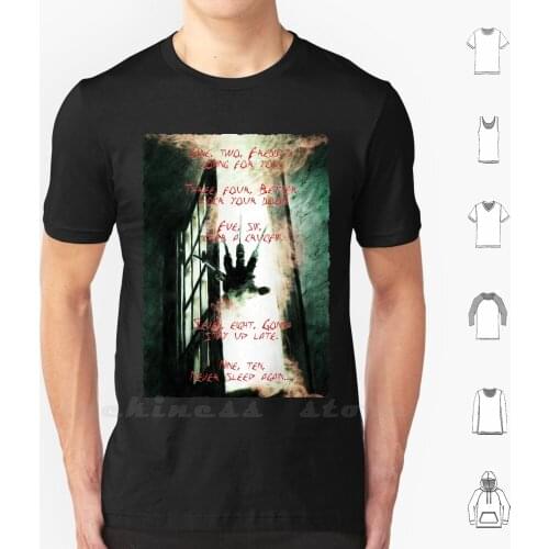 Never Sleep Again T Shirt Custom Design Print Nightmare Elm Wes Glove Knives Boogeyman Dream Demon Undead Ghost Fog