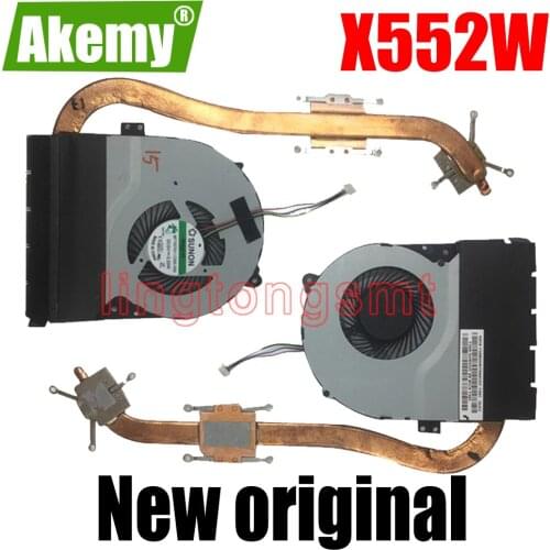 NEw For Asus X550W X552W X550WE X550WA K552 D552 K552W D552W CPU Cooling Fan Heatsink Radiator
