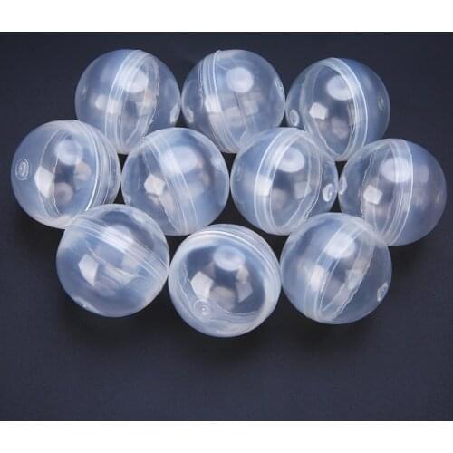 10Pcs Transparent Plastic Empty Round Toy Capsules 1.2inch 32mm Diameter For Kids Gift For Ball Vending Machine
