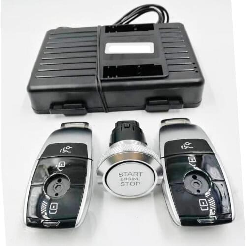 PLUSOBD Car Alarm System With Remote Engine Start For Benz C Class W204 Remote Control Cloud Service Link Car And App With GPS