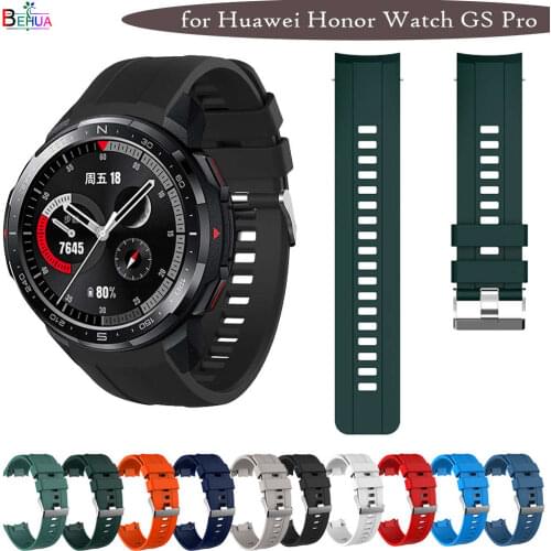 Silicone WatchStrap For Huawei Honor Watch GS Pro original SmartWatch band Replacement GS Pro WristBand 22mm Bracelet belt