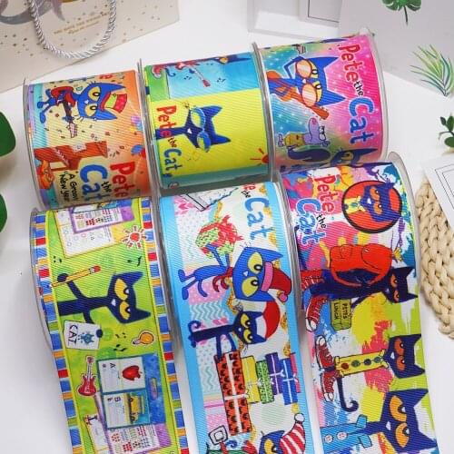 DIY Handmade Materials Printed Grosgrain Ribbon 50 Yard Per Size 58197