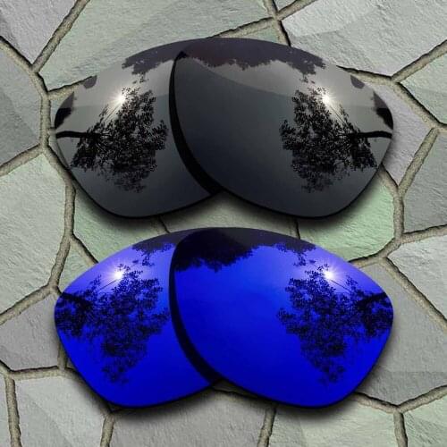 Grey Black&Violet Blue Sunglasses Polarized Replacement Lenses for Oakley Frogskins