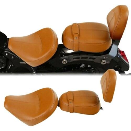 Motorcycle Front Rider Driver Rear Passenger Seat Backrest For Indian Scout 2015-2021 Sixty 2016-2021