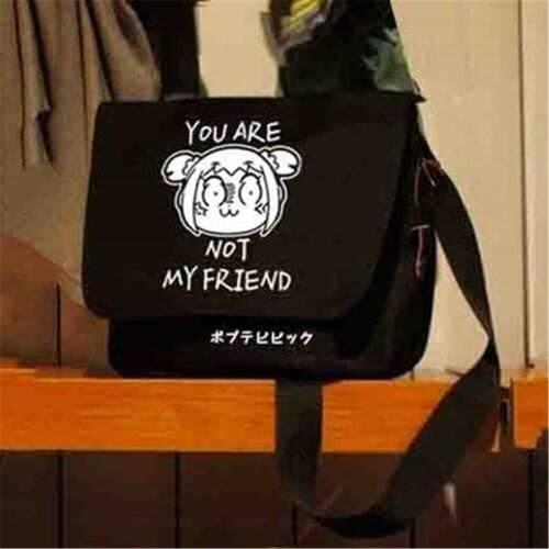 Anime POP TEAM EPIC Funny Shoulder Bag Cosplay Pipimi Popko Student Messenger Bags School Letter Tote Handbag Cartoon Halloween