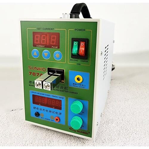 787A+ Spot Welder 18650 lithium battery test and charging 2in1 double pulse precision welding with electric soldering iron