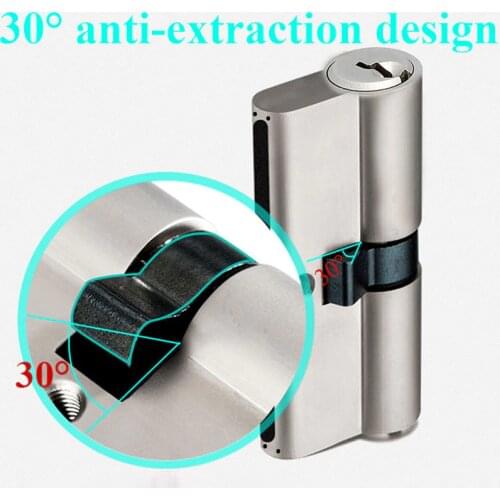 European Standard universal Copper lock Core Security Gate indoor lock core lock C5 series 60mm-120mm Cylinder core