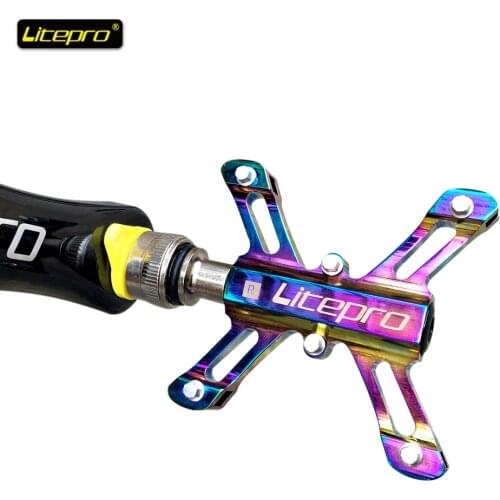 Litepro CNC Quick Release Bicycle Pedals Ultralight MTB Bike Pedal Anti-slip Cycling 3 Sealed Bearings Pedals MTB Accessories