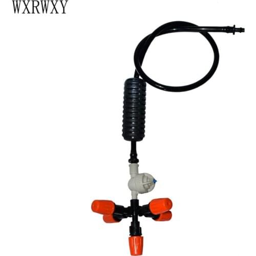 Wxrwxy anti drip misting nozzle cross Connector Atomizing nozzle WATER SPRAY To garden irrigation drip 1set
