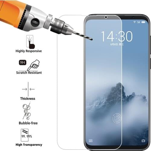 9H Tempered Glass For Meizu 16 16th Plus 15 M6 M5 Note M5C M5S U10 U20 Screen Protector For Meizu 16 16th Plus Toughened Film