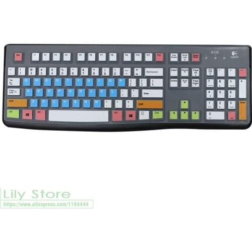 Silicone Dustproof mechanical Wireless Desktop keyboard Cover Protector For Logitech MK120 K120 Dust Cover Film