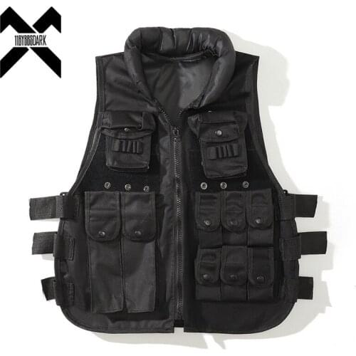 11 BYBBS DARK Cargo Vest Men 2021 Winter Men Functional Coat Sleeveless Jacket Casual Men Vest Coat Techwear WB307