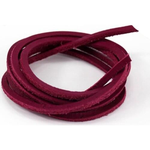 1 Pair Square Genuine Leather Shoelaces Unisex Vintage Boot Shoe Laces Men Loafers Boots Shoelace Shoestring Length 80cm