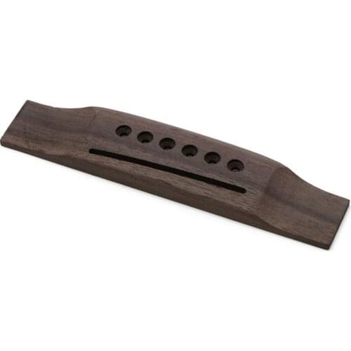 1pc New 6 String Rosewood Saddle Thru Guitar Bridge For Acoustic Guitar Folk