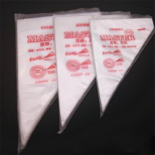 10Pcs/bag Disposable Piping bag Icing Nozzle Fondant Cake Decorating Pastry Tips Tools Small Large Size cake tools