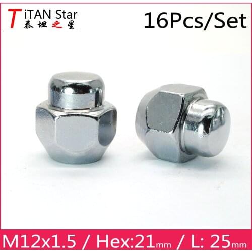 16 Pcs M12x1.5 1.5 OEM OE Stock Factory Wheels Rims Hex 21mm Lug NUTS For Mazda 3 6 Atenza Axela CX-5 CX-4 RX-8 112125-07