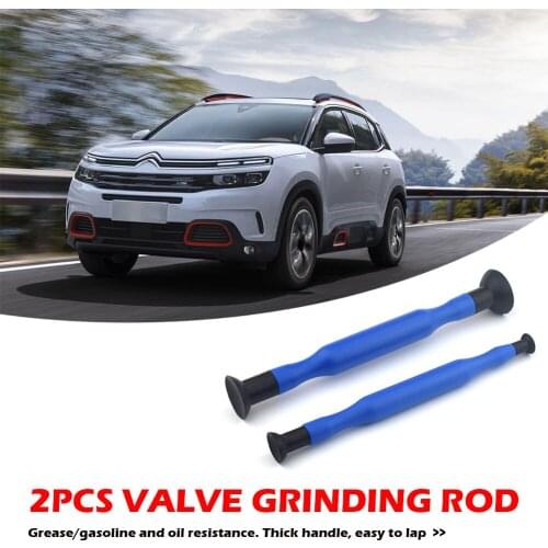 2pcs Sucker Cups Kit Set Auto Repair Tool Double Ended Valve Lapping Stick with Suction Cup Valve Lapper Grinding Tools