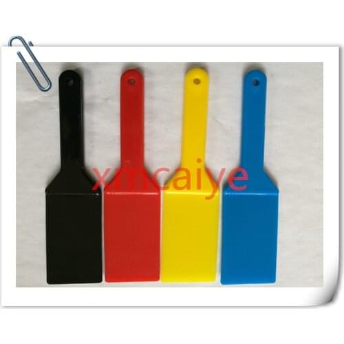 4 pieces high quality ink knife 4 Colors resistant plastic ink knife