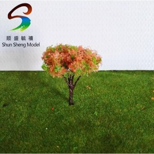 50PCS 3.5CM architectural model making building material outdoor,Architectural model tree,Scale Train Layout Set Model Trees