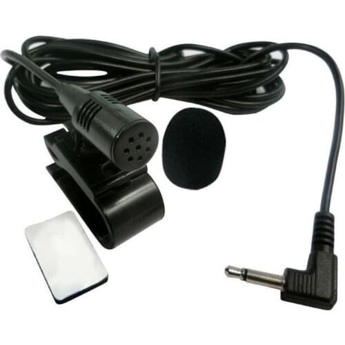 Car Audio Microphone 3.5mm Clip Jack Plug Mic Stereo Mini Wired External Microphone For Auto DVD Radio 3m Long Professionals