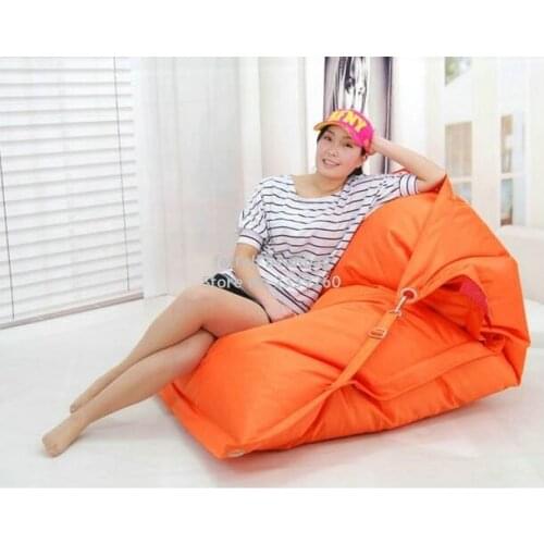 Cover only No Filler - camping chair outdoor waterproof beach beanbag lounge with buggle ups . talkive chair