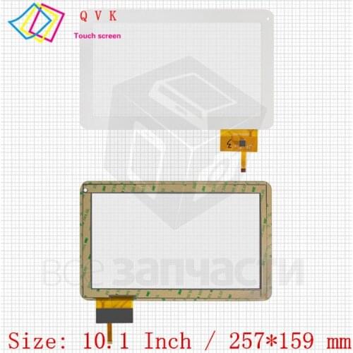 Black 10.1 Inch for Assistant AP-100 AP-110 tablet pc capacitive touch screen glass digitizer panel
