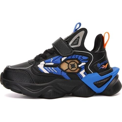 Kids Sport PU Leather Sneakers Shoes for Boys Running Shoes Casual Sneaker Breathable Childrens Fashion Light Shoes