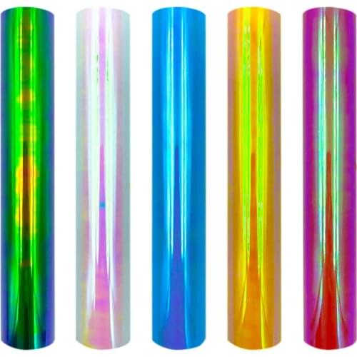 Holographic Heat Transfer Vinyl Iron-on HTV Printing Clothing for Cricut DIY Christmas Decor 30*25cm/50cm