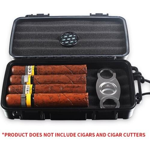 CB-209 Cigar Humidor Box Travel Portable 5 Pack Waterproof Constant Cigar Humidity Humidor Cigar Smoking Box