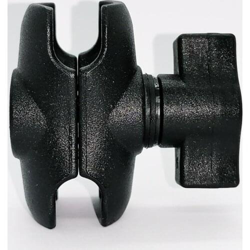 Short Aluminum Alloy Double Socket Arm 5.3 CM for 1-Inch Ball Bases