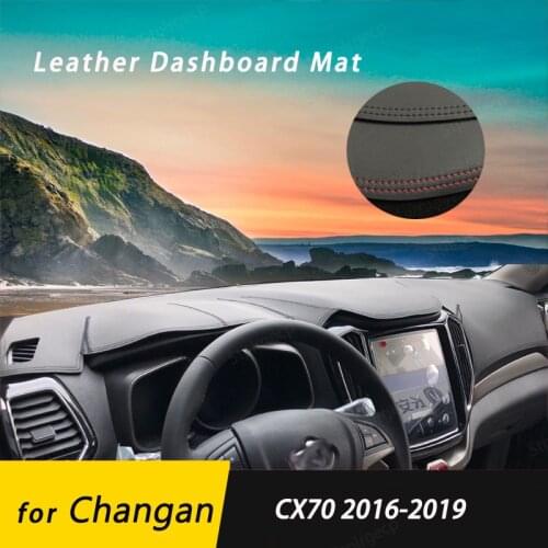 For Changan CX70 2016-2019 Leather Anti-Slip Mat Dashboard Cover Pad Sunshade Dashmat Protect Carpet Accessories