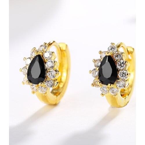 N925 Silver color fashion zircon ladies earrings wholesaler wholesale website factory direct sales