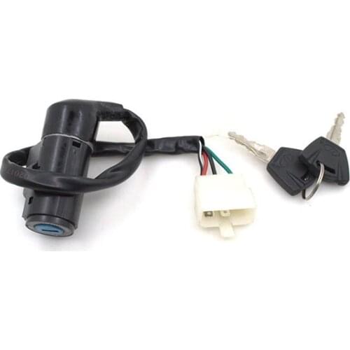 2088 Motorcycle 4 Wire Ignition Switch Lock Set For GY6-125 GY6 125 Scooter Moped TaoTao Spare Parts