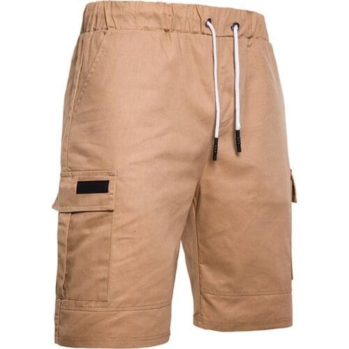 Mens Quick-Drying Outdoor Breathable Lightweight Cargo Shorts Elastic Waist Suitable For Summer Hiking And Cycling