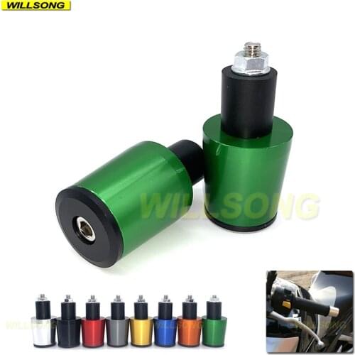 Handlebar Hand Grip Bar End Cap Cover Slider For KAWASAKI Z125 Z250/SL Z300 Z650 Z750/S/R Z800 Z900/RS Z1000SX NINJA Z1000/R