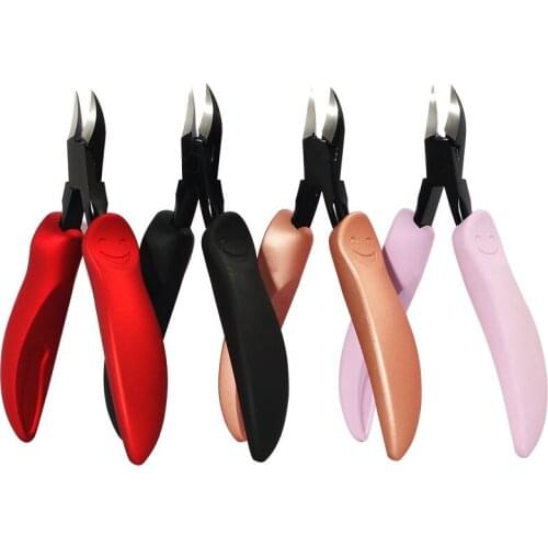 Stainless Steel Toenail Ingrown Nail Art Nipper Scissors Paronychia Dead Skin Remover Trimming Nail Clipper Pedicure Tool