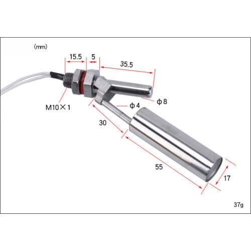 Water Level Switch Sensor Liquid Float Switch Tank Pool Stainless Steel ESC11