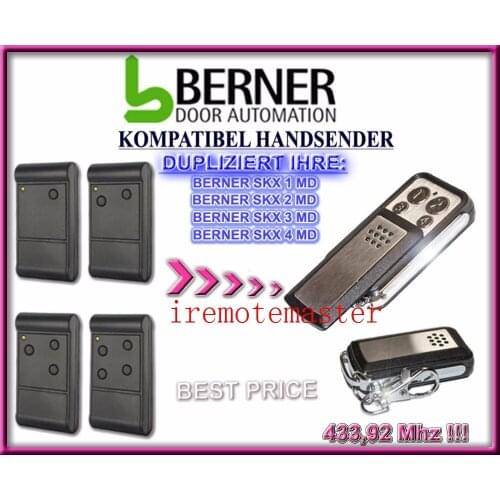 New for BERNER SKX1 MD, SKX2 MD, SKX3 MD, SKX4 MD compatible remote
