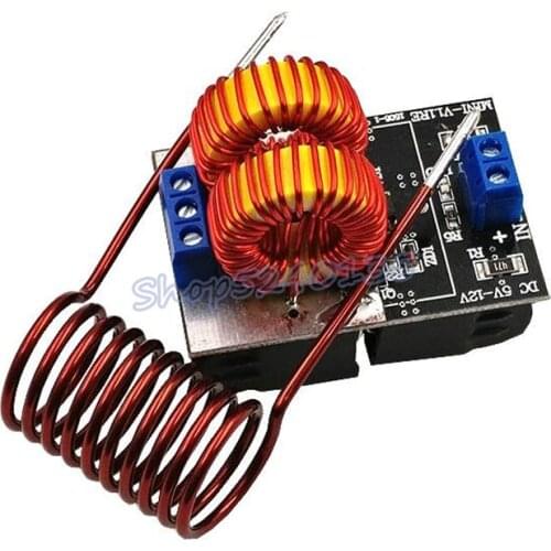 Hot Sale 5-12V 120W Mini ZVS Induction Heating Board Flyback Driver Heater DIY Cooker Tesla Driver + Ignition Coil