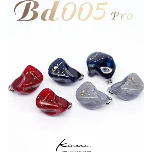 KINERA BD005 Pro Hybrid Technology Wired Headphones In Ear Sports Monitor Earphones Music HIFI Earbuds Detachable Cable With Mic