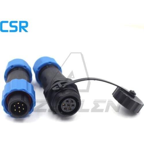 SD1310/P-SD1312/S, 7 pin Waterproof Connector Plug & Socket, IP68. Aviation LED Power Docking Cable Connector