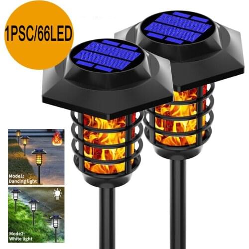 Solar Flame Lamp Outdoor Torch Lights Safety Light Flicker Lights for Garden Decoration Landscape Lawn Lamp
