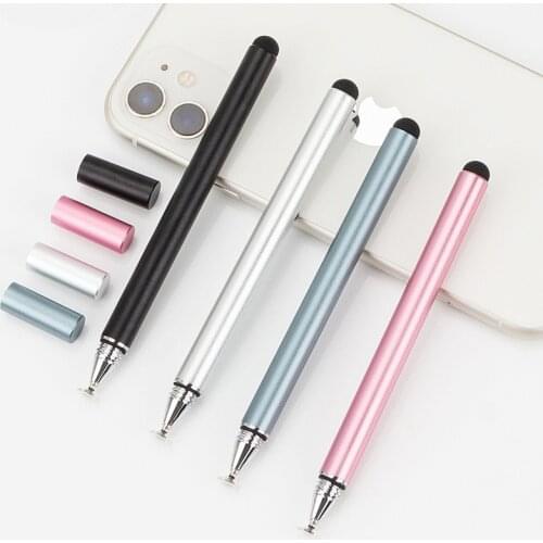 Universal 2 in 1 Fiber Stylus Pen Drawing Tablet Pens Capacitive Screen Caneta Touch Pen for Mobile Phone Smart Pen Accessories