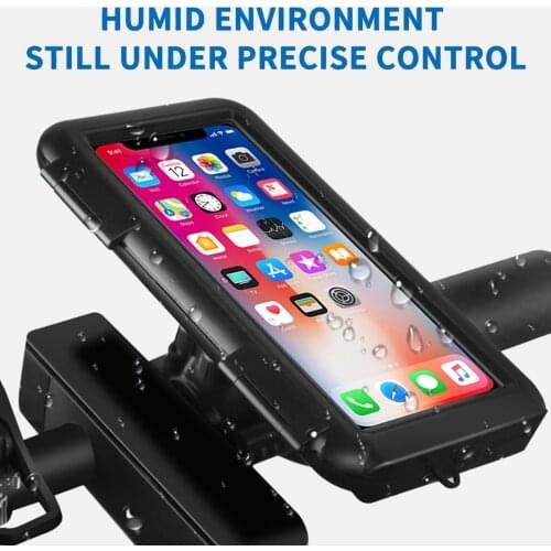 2021 Waterproof Bicycle Phone Holder Stand Motorcycle Handlebar Mount Bag Cases Universal Bike Scooter Cell Phone Bracket